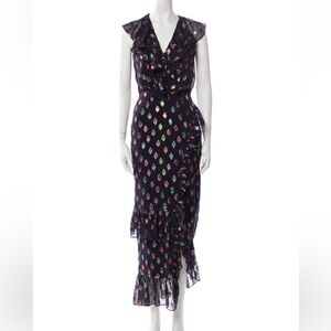 SALONI Multicolor Midi Dress
